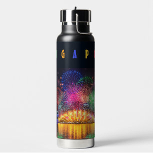 Singapore Fireworks Water Bottle