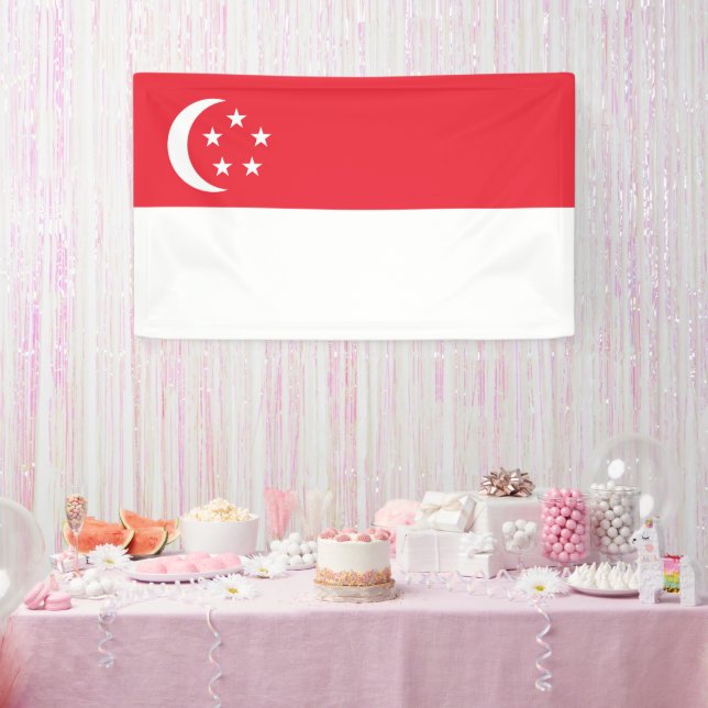Singapore flag banner (Party)