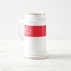 Singapore Flag Beer Stein