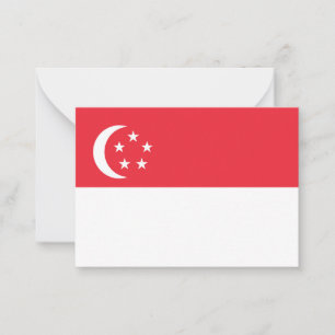 Singapore flag card