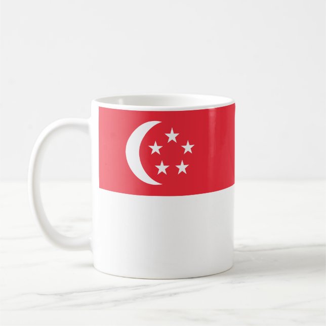 Singapore Flag Coffee Mug (Left)