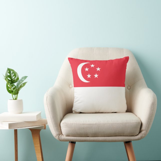 Singapore flag cushion (Chair)