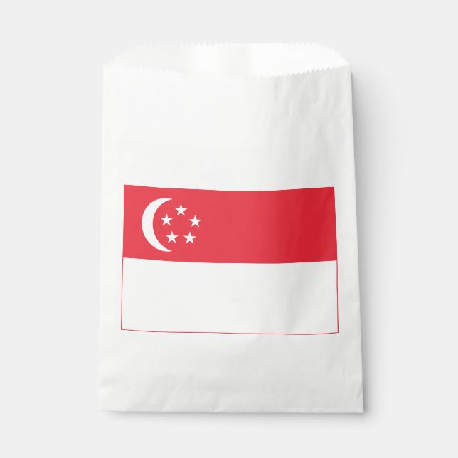 Singapore Flag Favour Bags (Front)