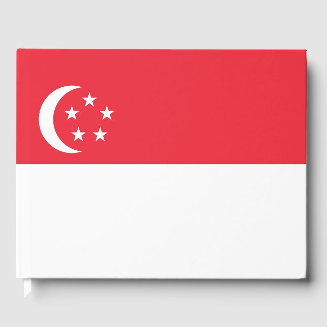 Singapore flag guest book (Front)