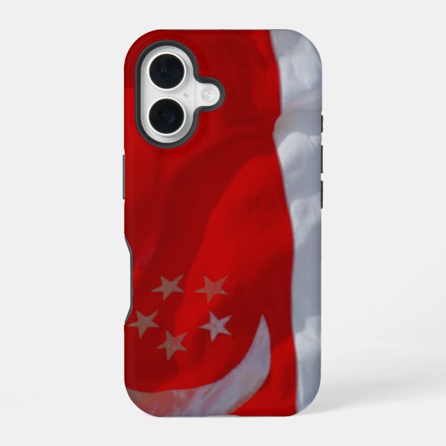 singapore flag iPhone 16 case (Back)