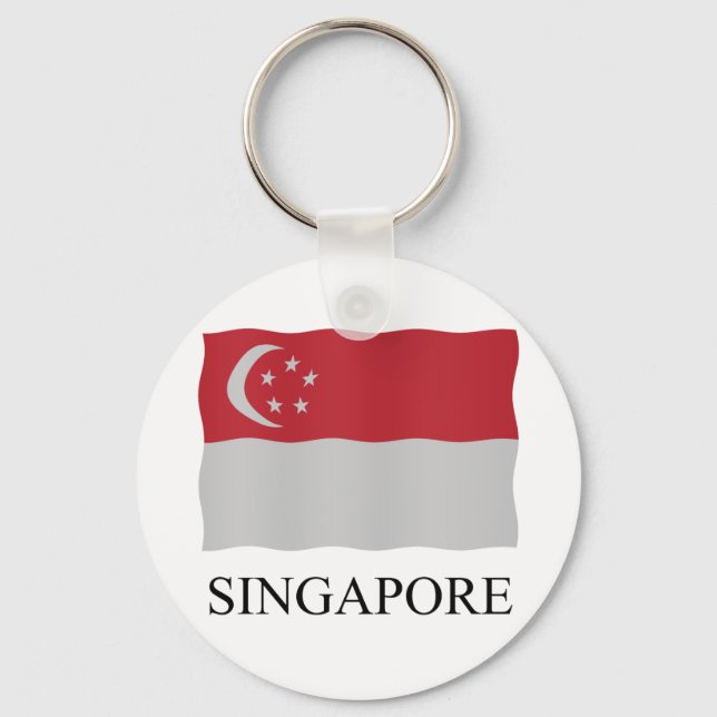 Singapore flag key ring (Front)