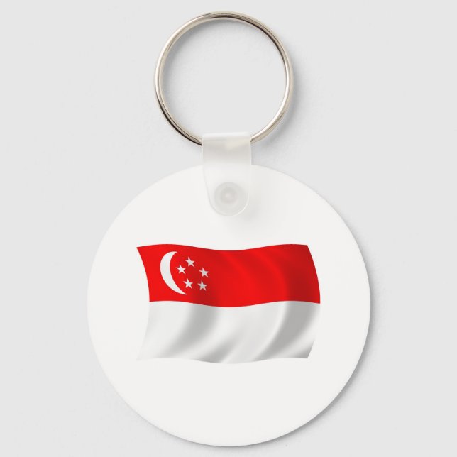 Singapore Flag Keychain (Front)