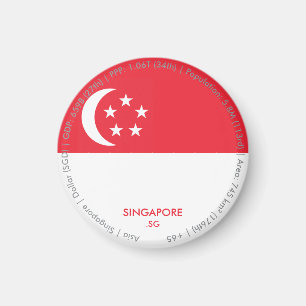Singapore Flag Magnet