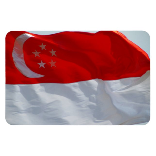 singapore flag magnet (Horizontal)
