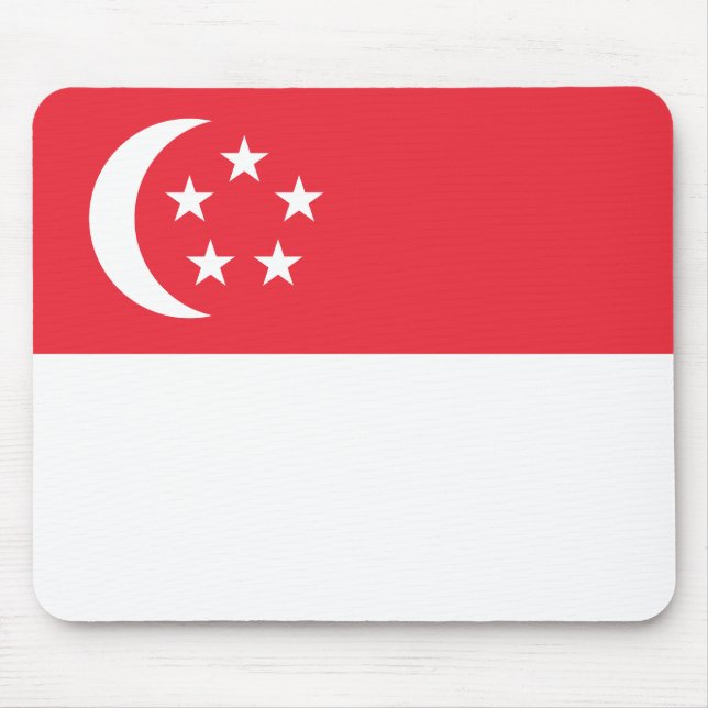 Singapore Flag Mouse Pad (Front)