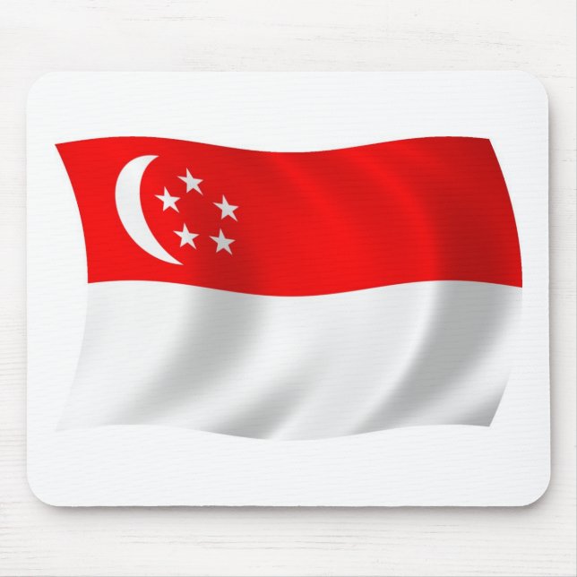 Singapore Flag Mousepad (Front)