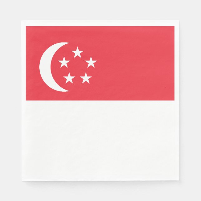 Singapore Flag Napkin (Front)