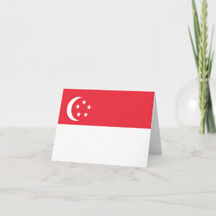 Singapore flag note card