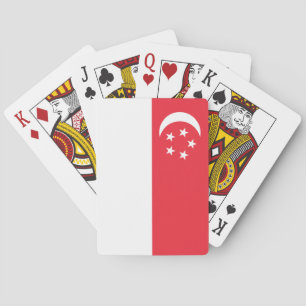Singapore Flag Playing Cards