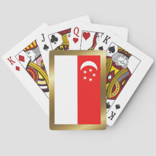 Singapore Flag Playing Cards