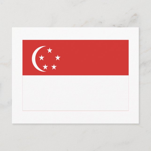 Singapore Flag Postcard (Front)