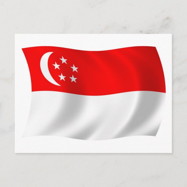 Singapore Flag Postcard (Front)