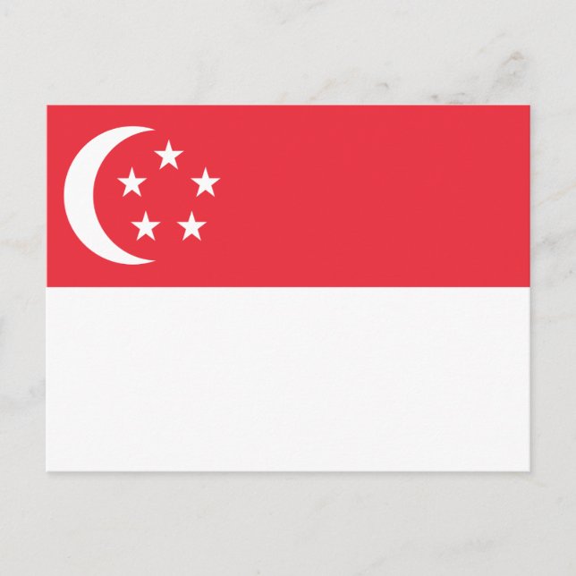 Singapore Flag Postcard (Front)