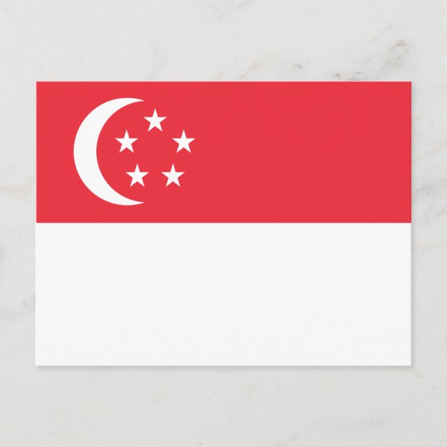 Singapore Flag Postcard (Front)