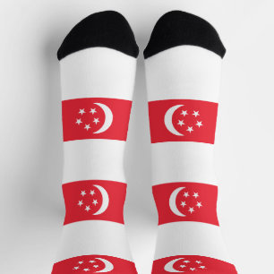 Singapore Flag Socks