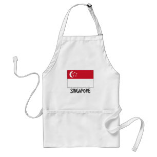 Singapore Flag Standard Apron