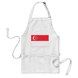 Singapore Flag Standard Apron
