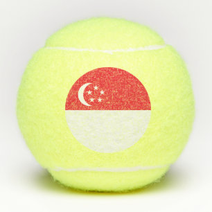 Singapore Flag Tennis Balls
