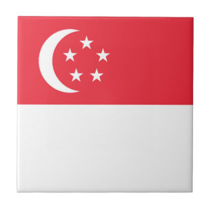 Singapore flag tile