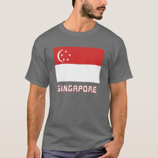 Singapore Flag with Name T-Shirt