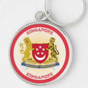 Singapore Heritage Emblem Key Ring