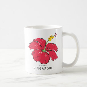 SINGAPORE HIBISCUS COLLECTION COFFEE MUG
