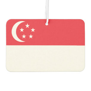 Singapore National World Flag Car Air Freshener