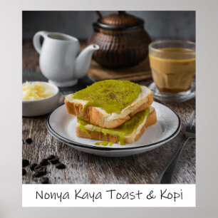 Singapore Nonya Kaya Toast And Kopi Archival Print