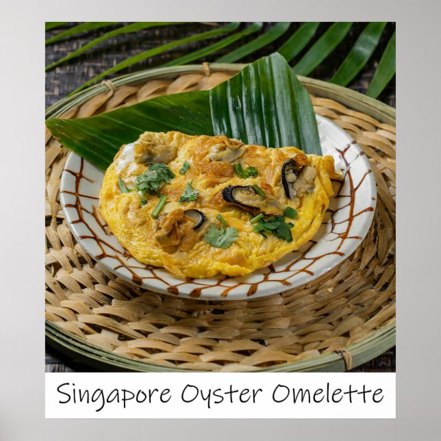 Singapore Oyster Omelette Archival Print (Front)