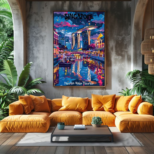 Singapore: Passion Made Possible Contemporary Art Poster (Creator Uploaded)