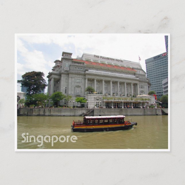 singapore river hotel postcard (Front)