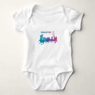 SINGAPORE SKYLINE BABY BODYSUIT