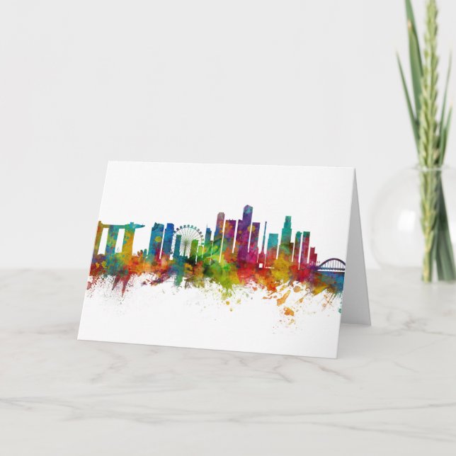 Singapore Skyline Card (Front)