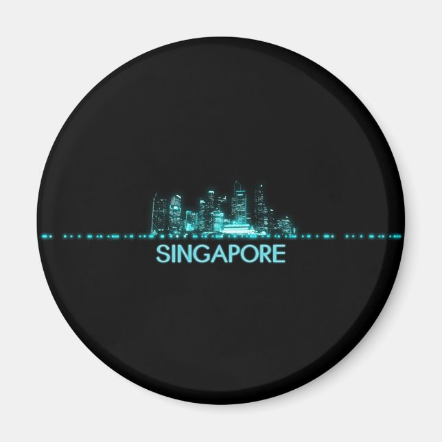 Singapore Skyline Magnet (Front)