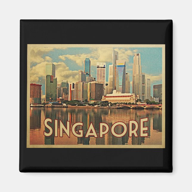 Singapore Skyline Magnet (Front)