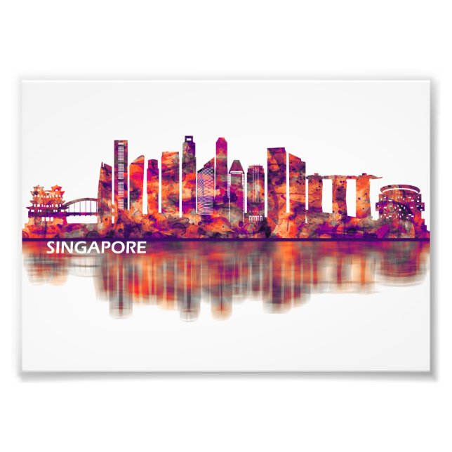 Singapore Skyline Photo Print (Front)