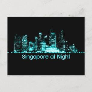 Singapore Skyline Postcard