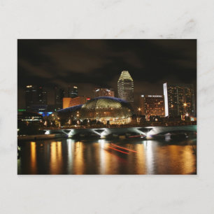 Singapore skyline postcard