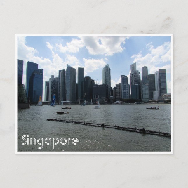 singapore skyline postcard (Front)
