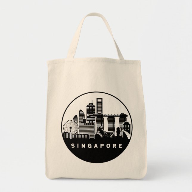 Singapore Skyline Tote Bag (Front)