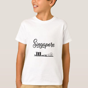 Singapore Skyline Travel Vacation Outfits T-Shirt