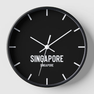 Singapore Time Zone Newsroom Wall Clock