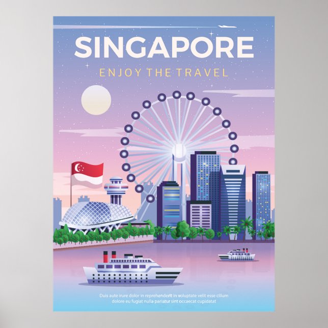 singapore travel poster (Front)