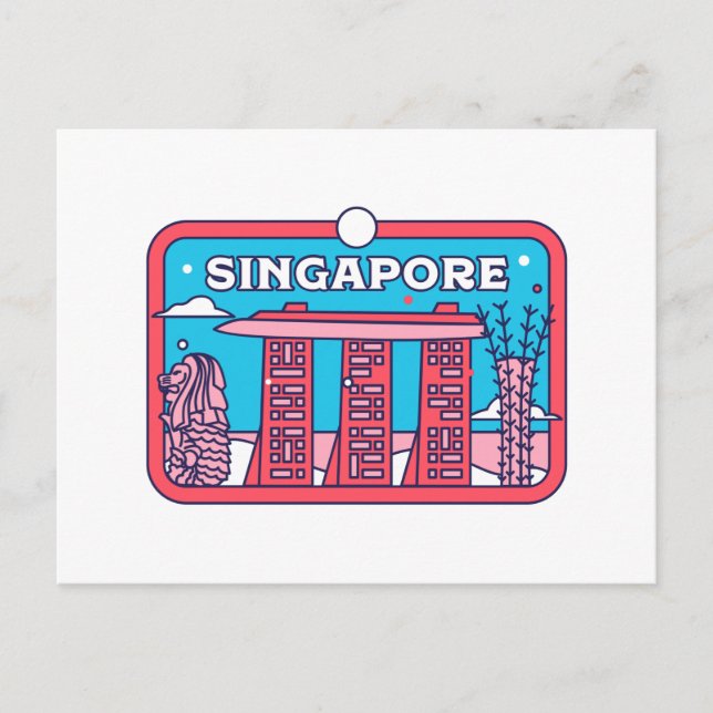 Singapore Travel Souvenir Postcard (Front)