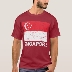 Singapore Vintage Flag T-Shirt